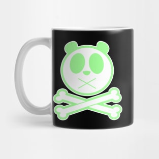 Panda Cross Bone - Green Mug